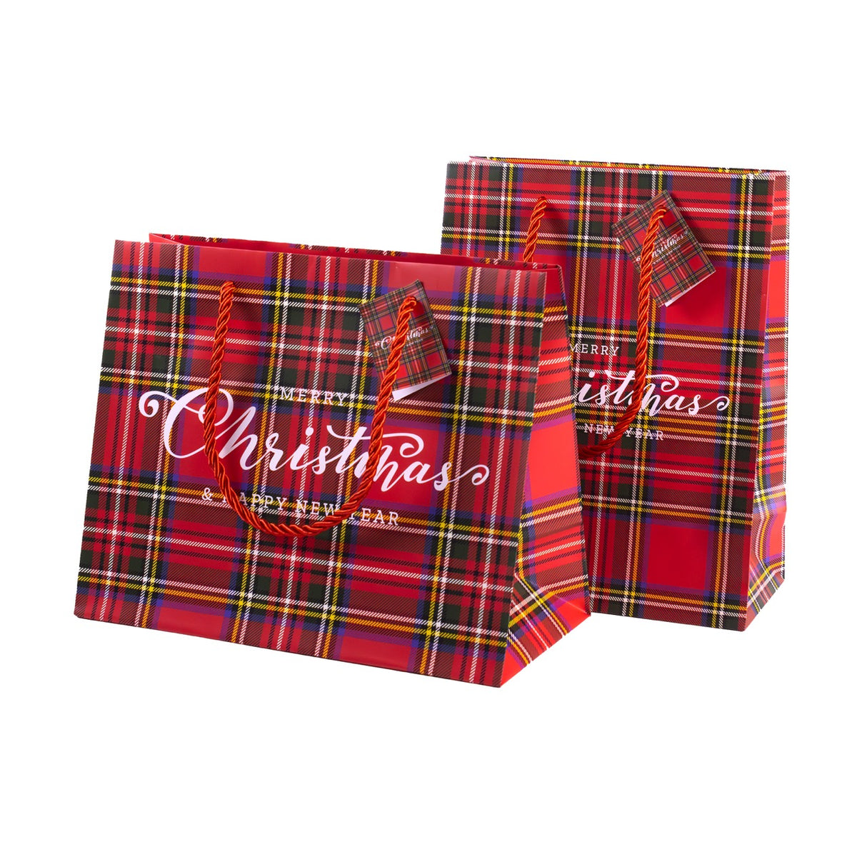 Buste Shopper Natalizie Fantasia Scozzese