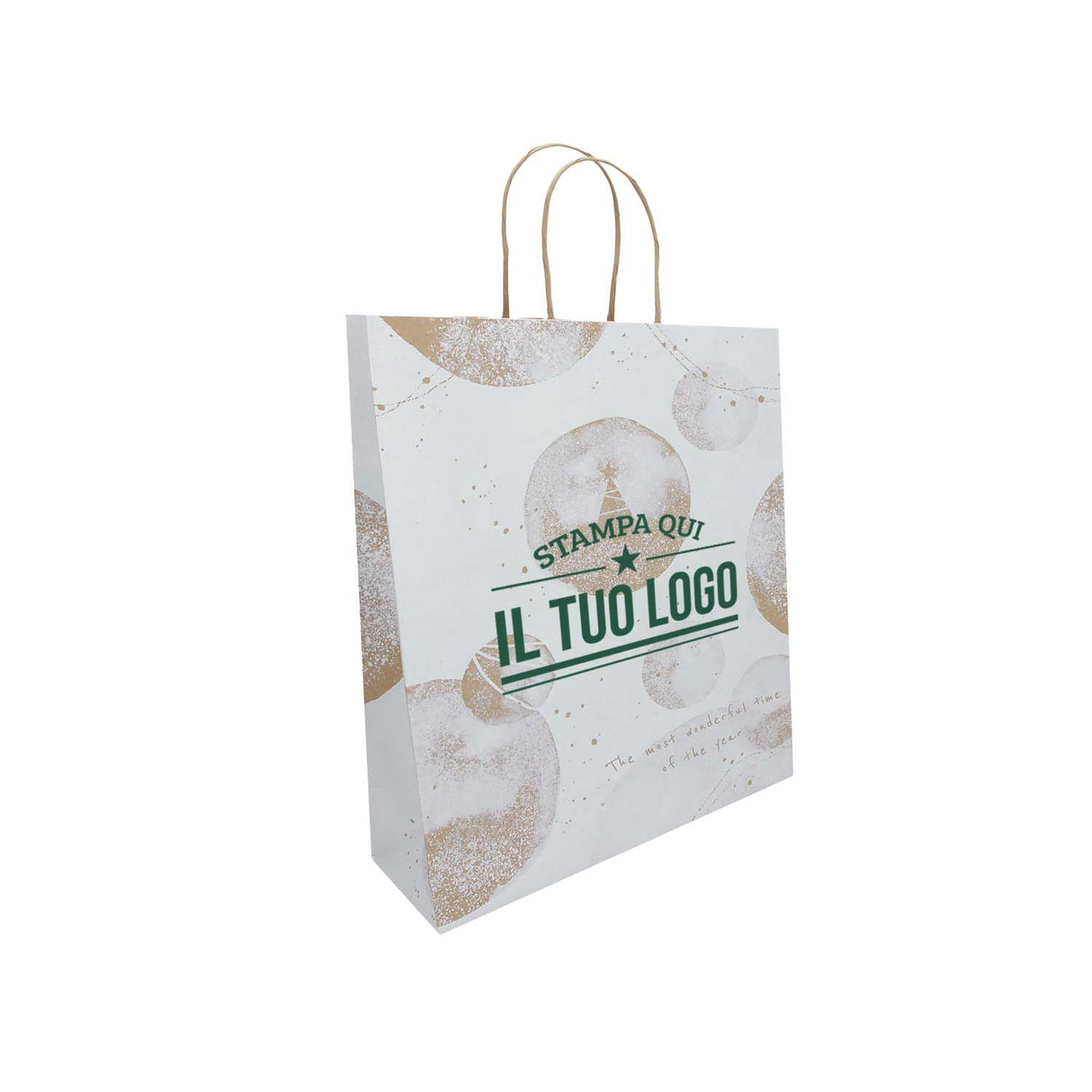 Shopper White Snow Personalizzate Stampa Serigrafica