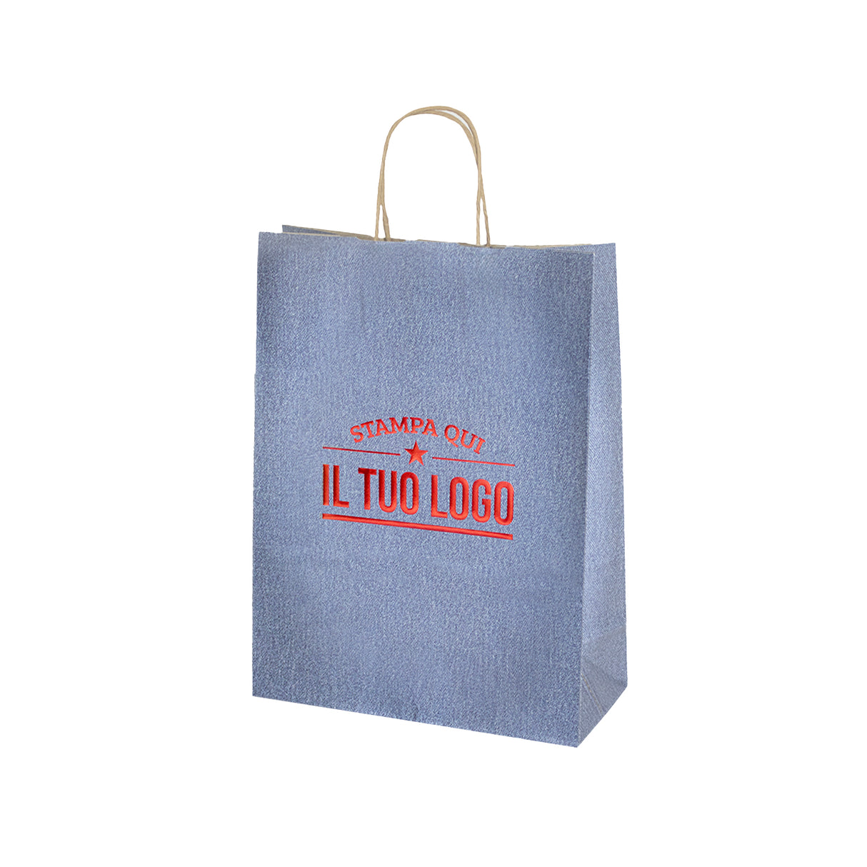 Shopper Carta Jeans Personalizzabile a Caldo