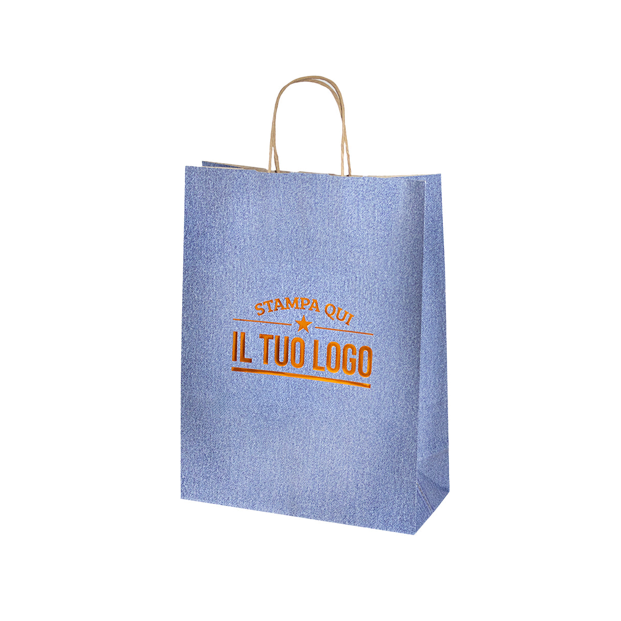 Shopper Carta Jeans Personalizzabile a Caldo