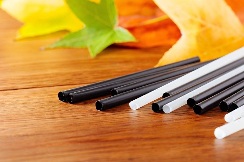 Cannucce PLA nere in biodegradabili e compostabili