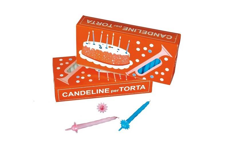 Candeline compleanno in tre diverse colorazioni