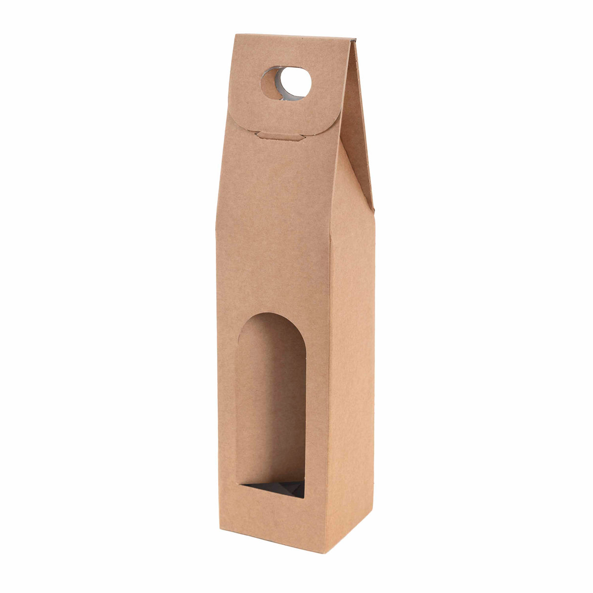 Boîte bouteilles kraft havane