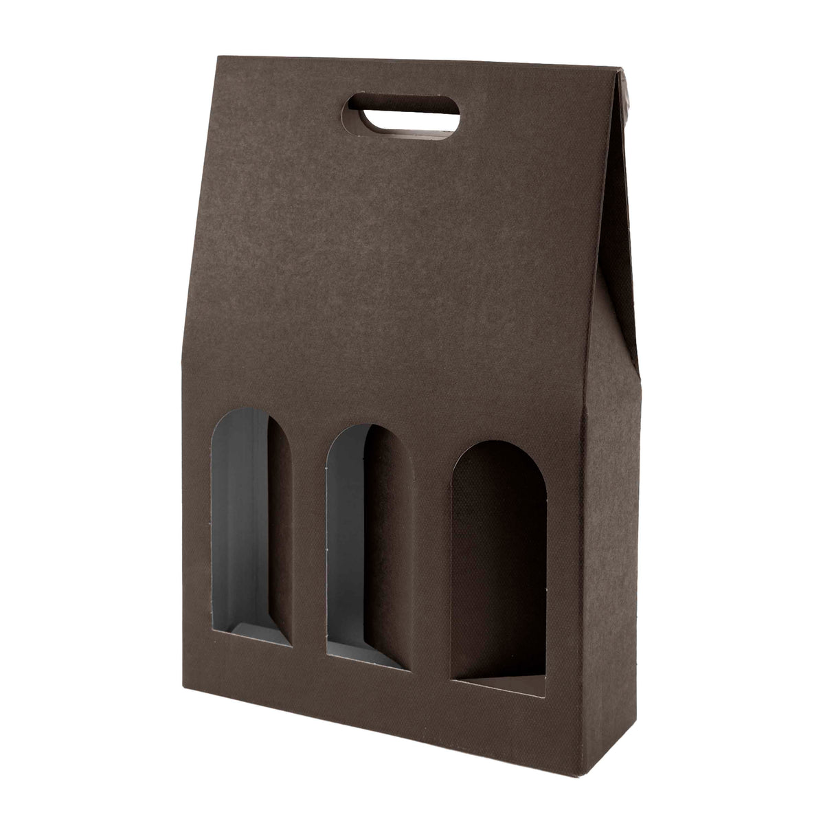 Boîte bouteilles kraft havane