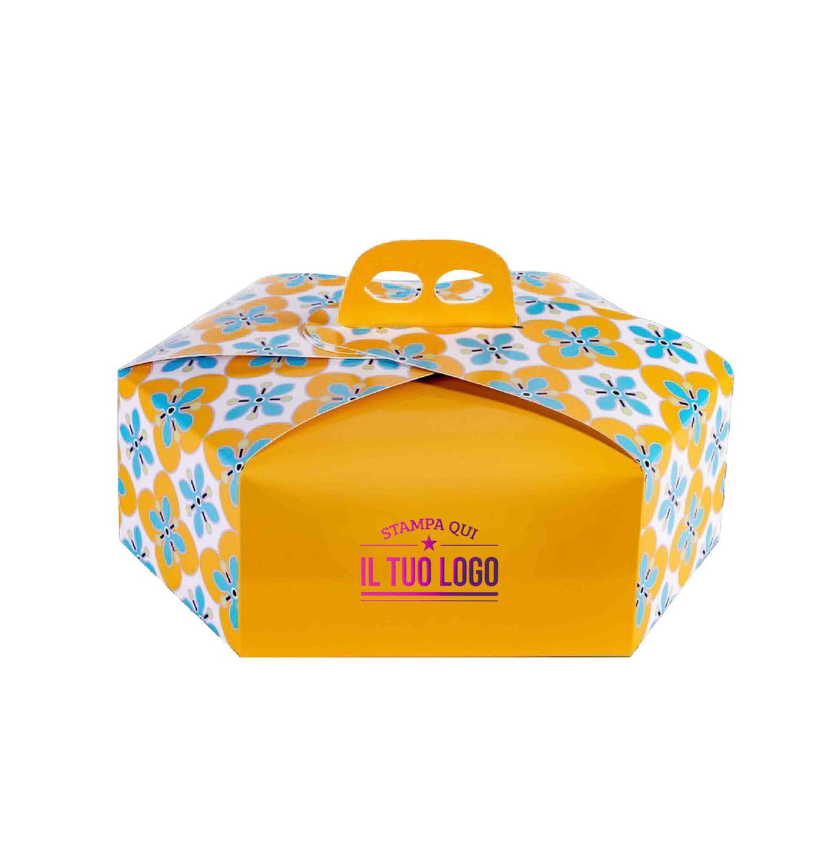 Scatola colomba esagonale Fiori personalizzabile