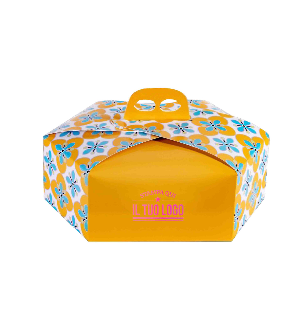 Scatola colomba esagonale Fiori personalizzabile