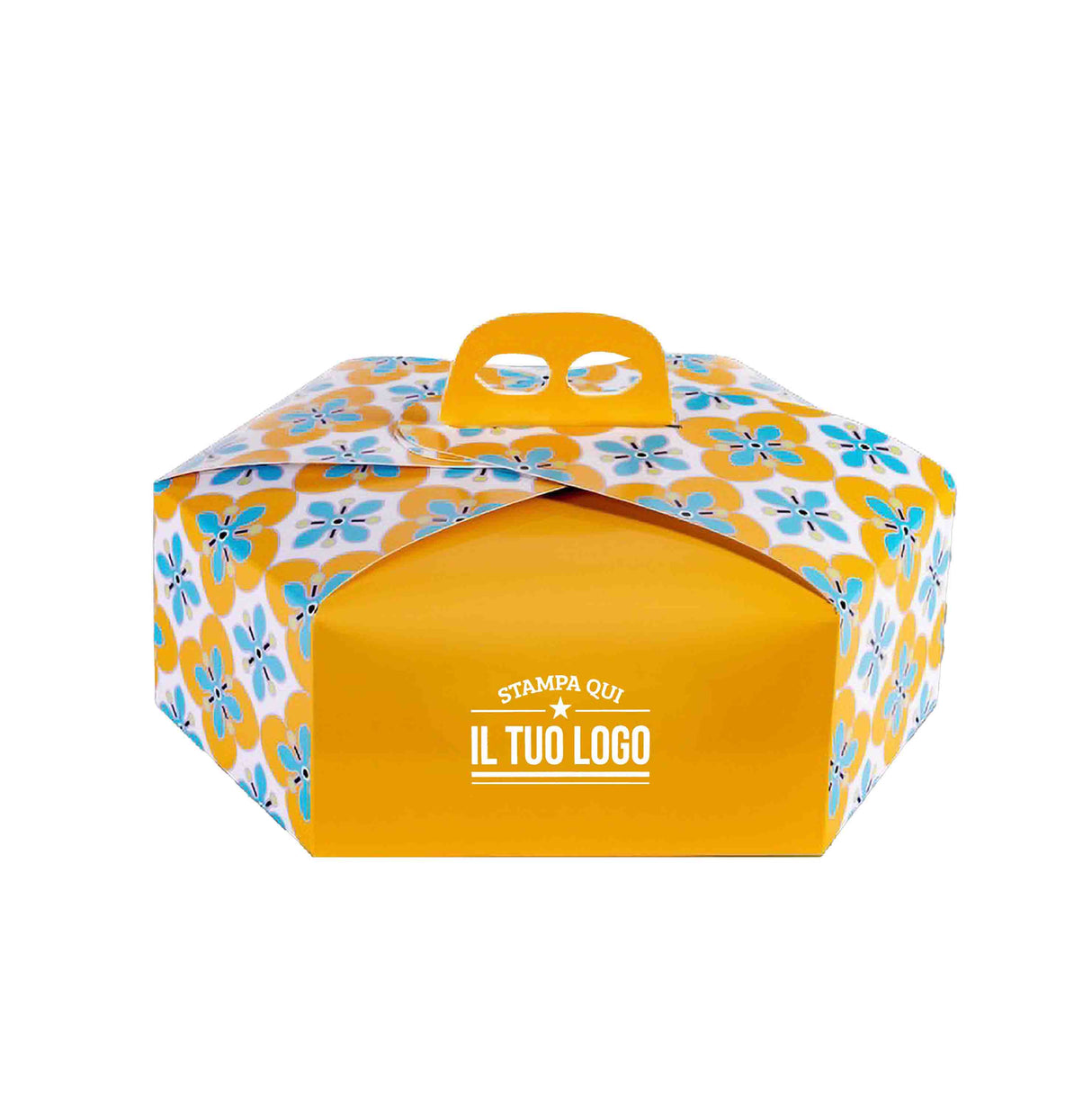 Scatola colomba esagonale Fiori personalizzabile