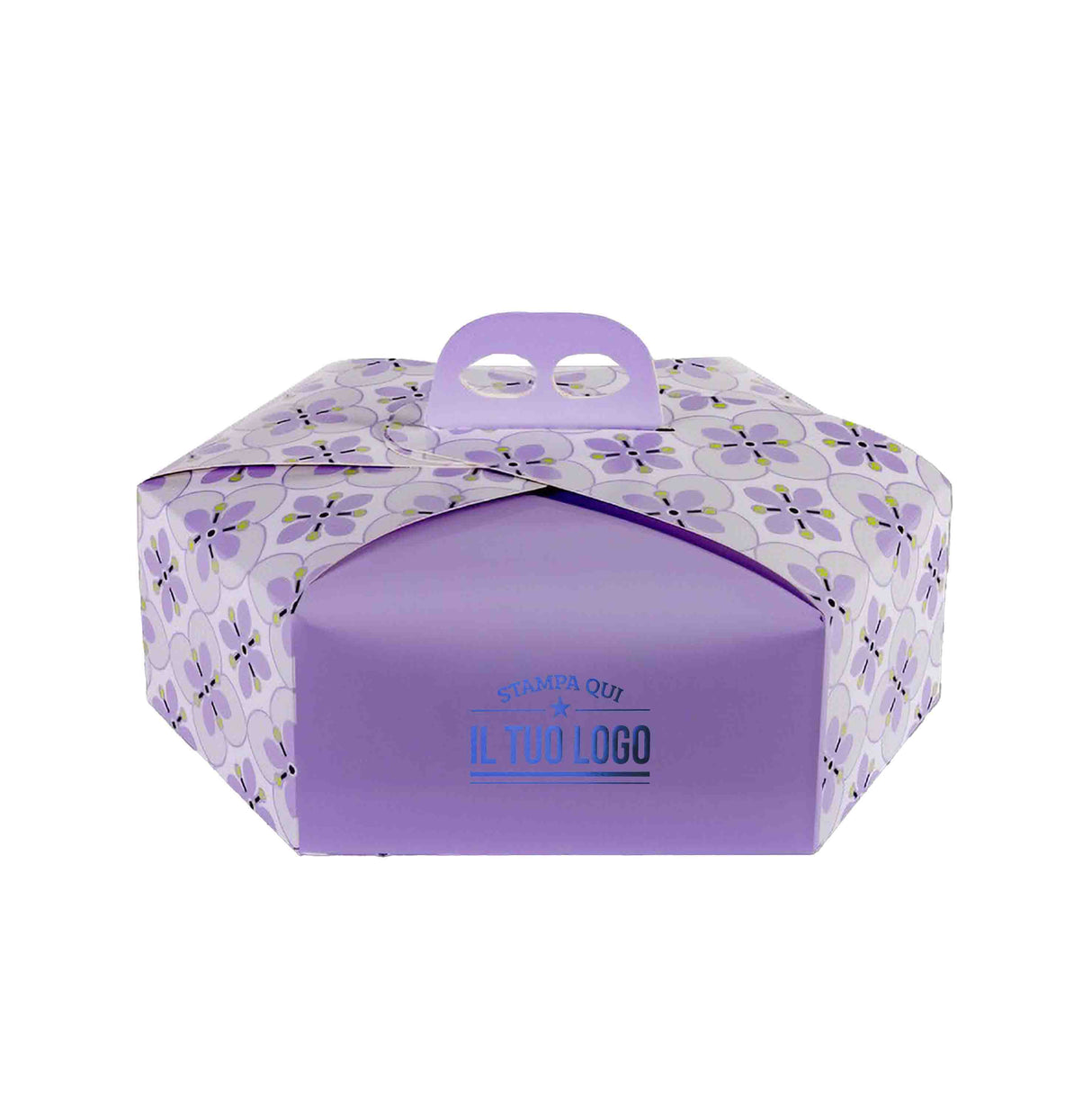 Scatola colomba esagonale Fiori personalizzabile