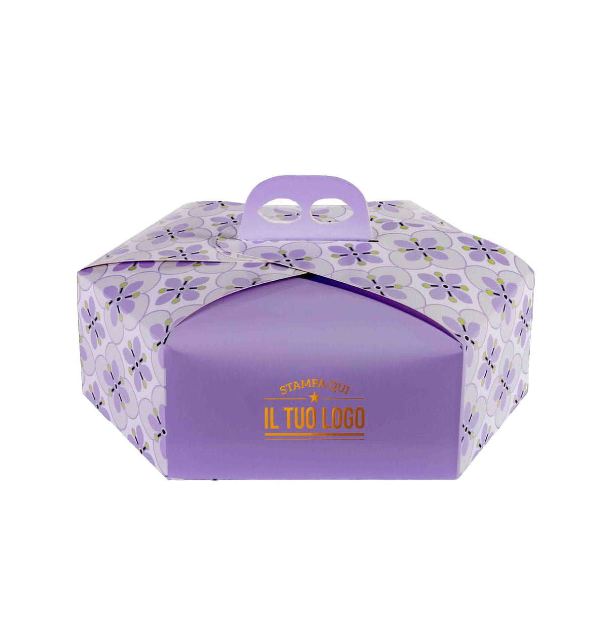 Scatola colomba esagonale Fiori personalizzabile