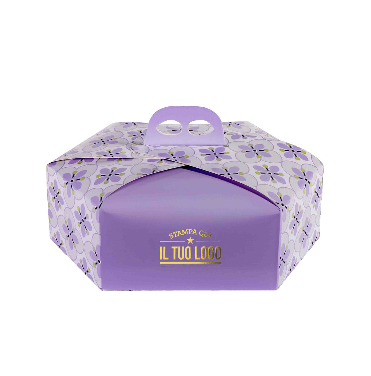 Scatola colomba esagonale Fiori personalizzabile