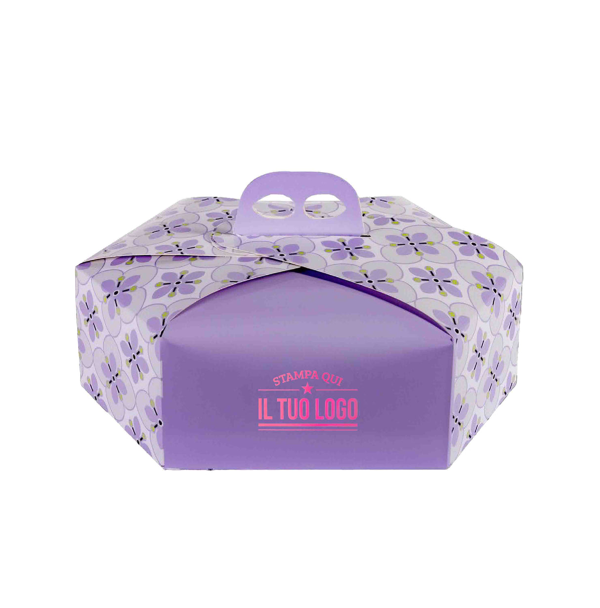 Scatola colomba esagonale Fiori personalizzabile