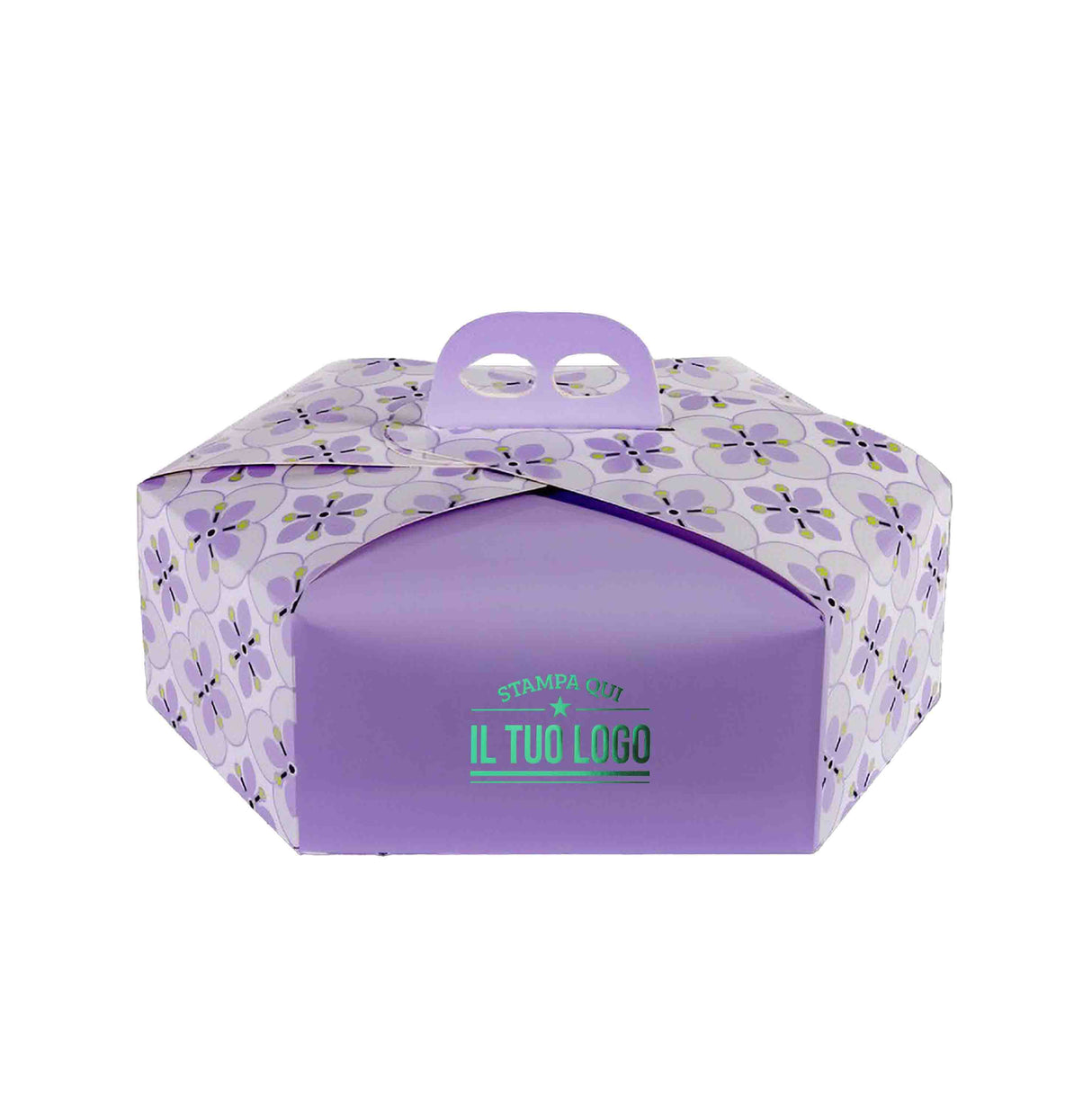 Scatola colomba esagonale Fiori personalizzabile