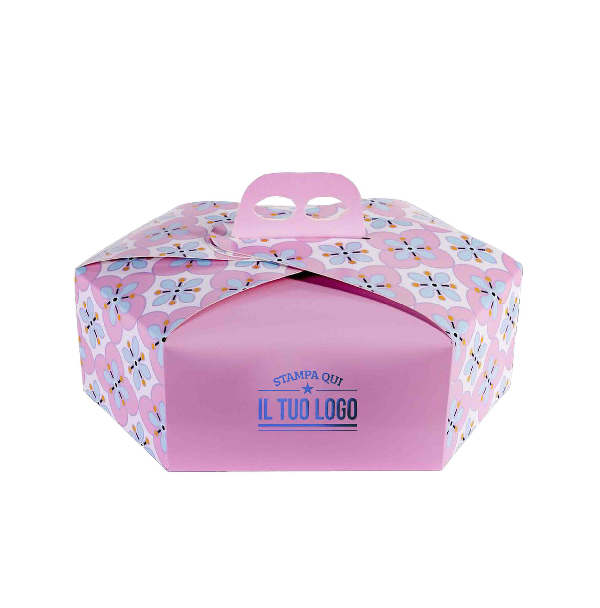 Scatola colomba esagonale Fiori personalizzabile