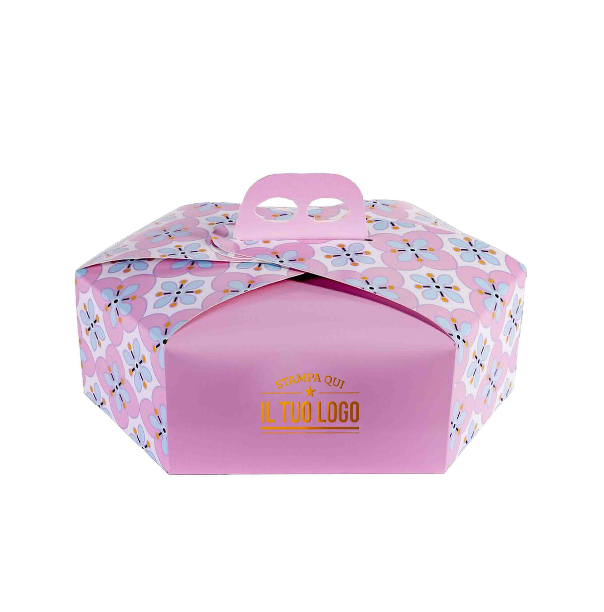 Scatola colomba esagonale Fiori personalizzabile