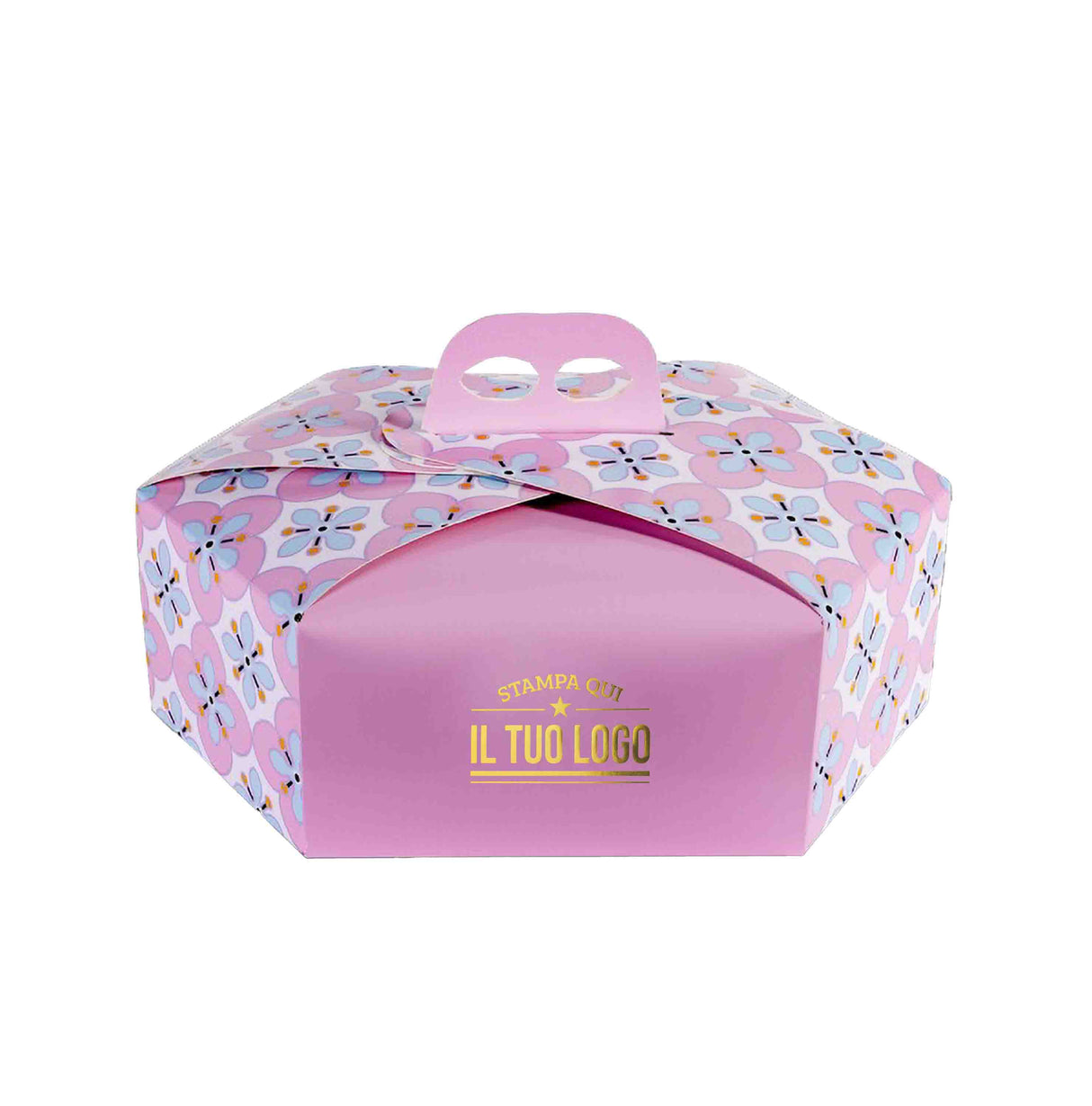 Scatola colomba esagonale Fiori personalizzabile
