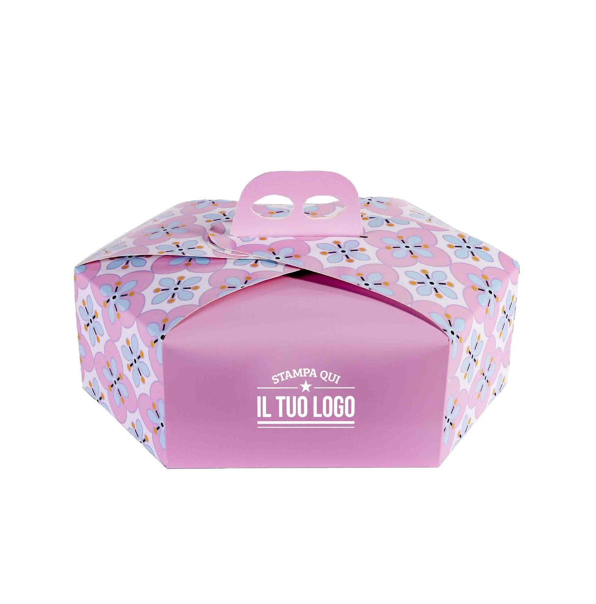Scatola colomba esagonale Fiori personalizzabile