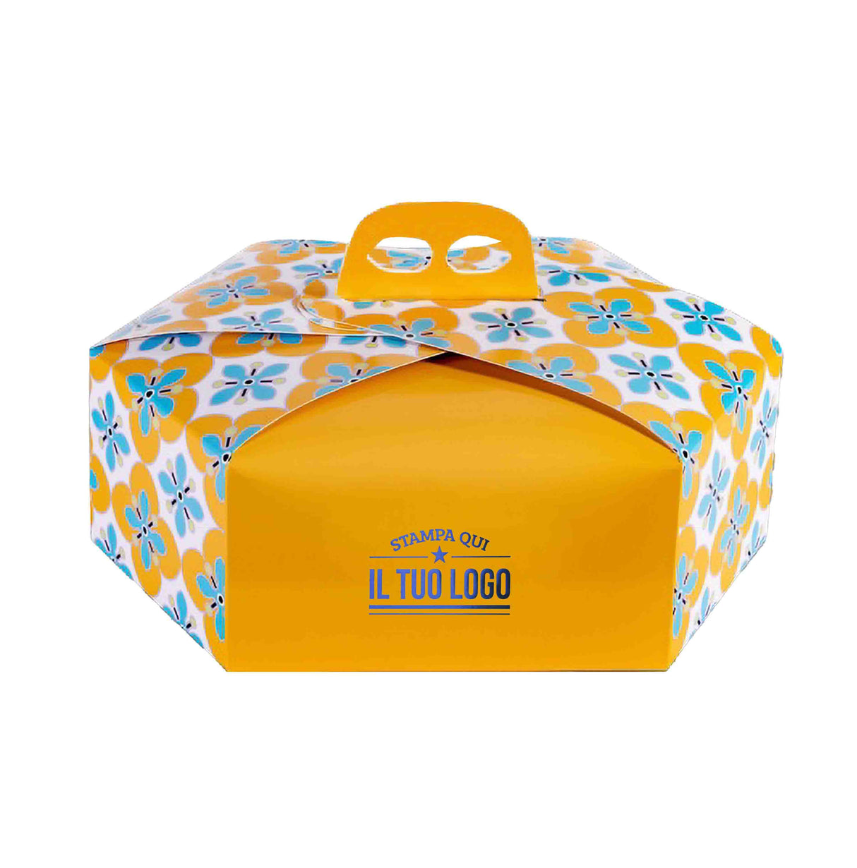 Scatola colomba esagonale Fiori personalizzabile