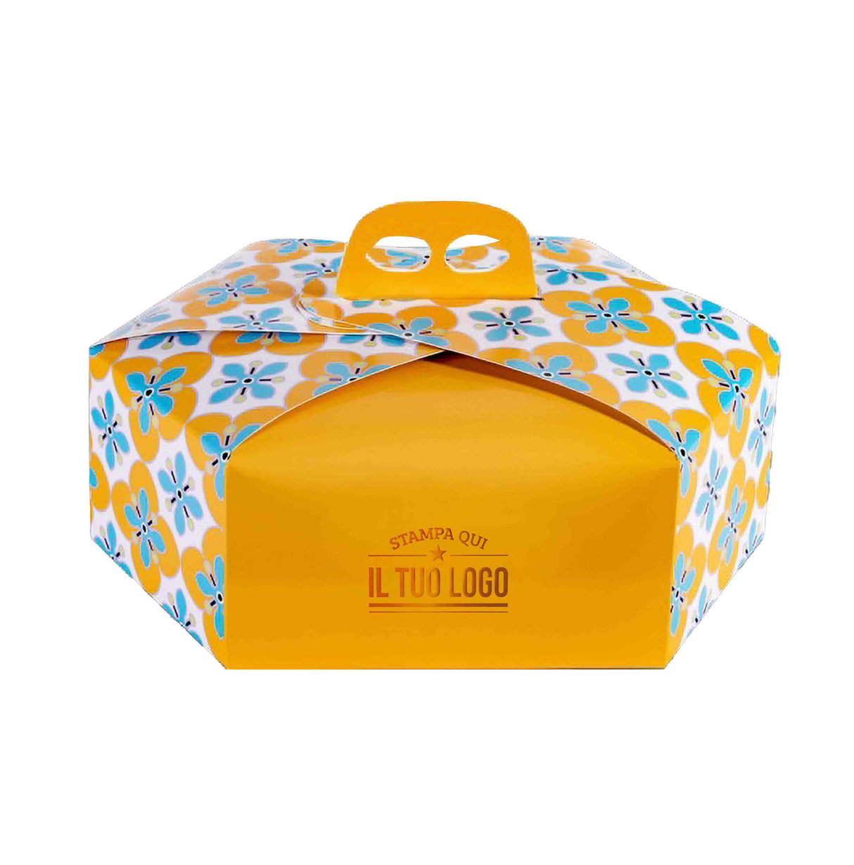 Scatola colomba esagonale Fiori personalizzabile