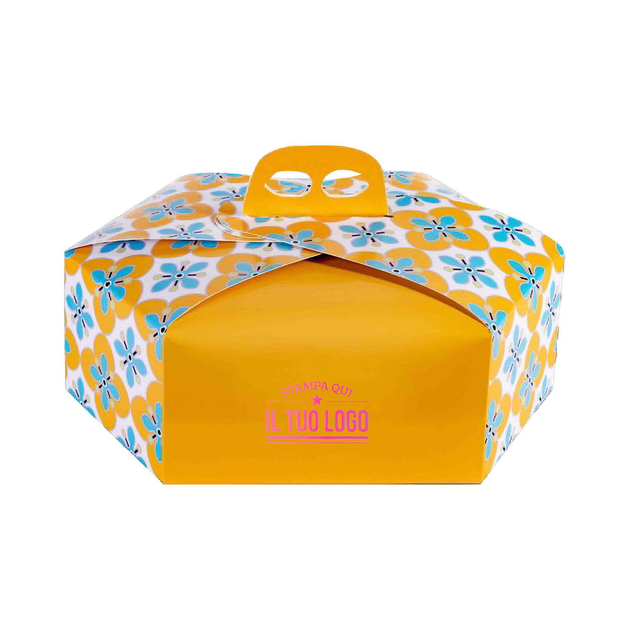 Scatola colomba esagonale Fiori personalizzabile