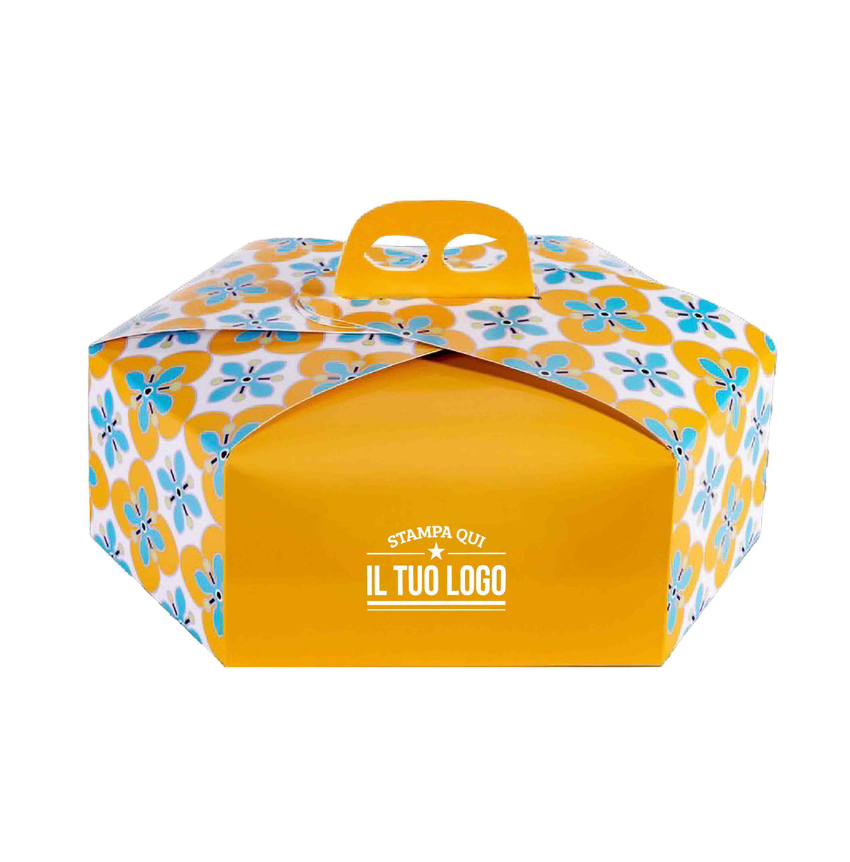 Scatola colomba esagonale Fiori personalizzabile