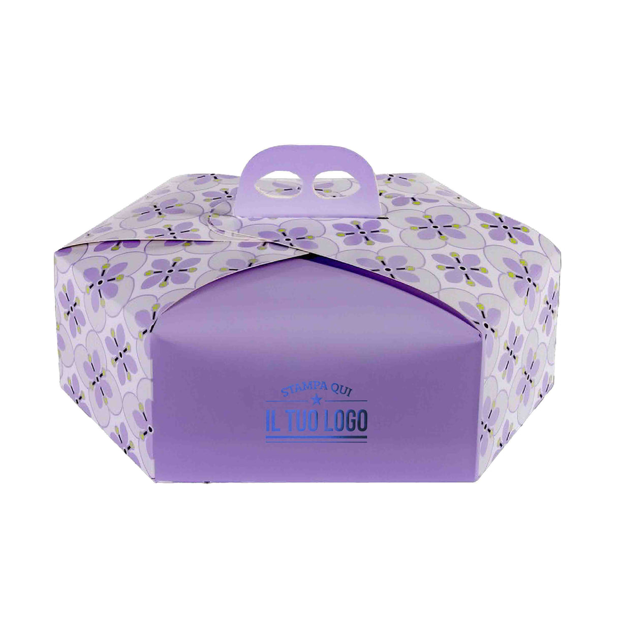 Scatola colomba esagonale Fiori personalizzabile