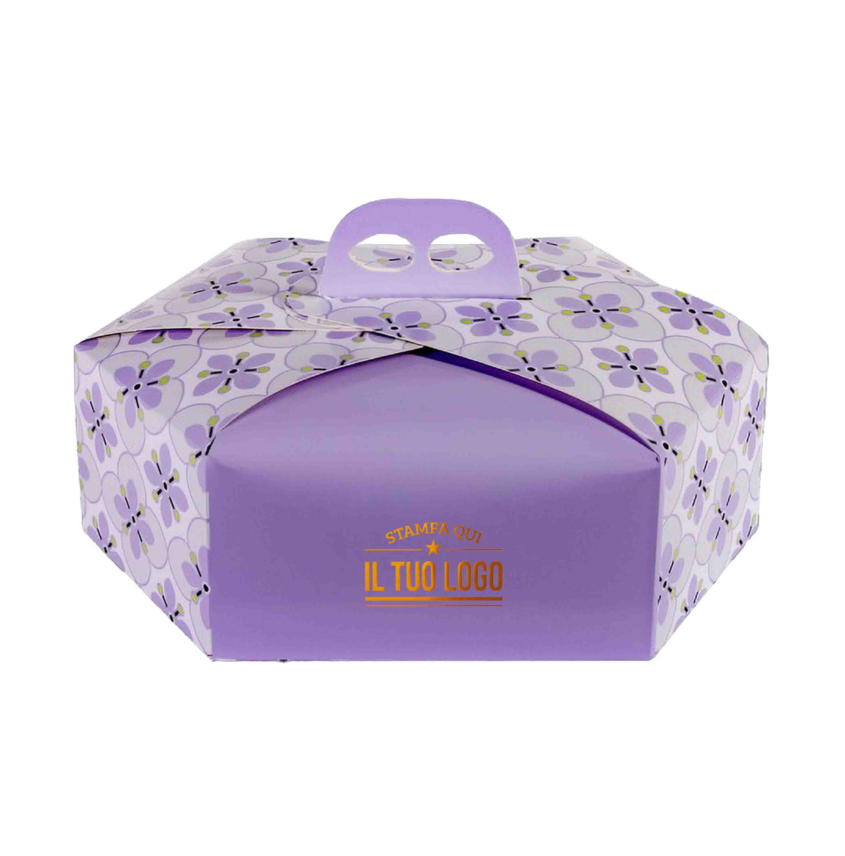 Scatola colomba esagonale Fiori personalizzabile