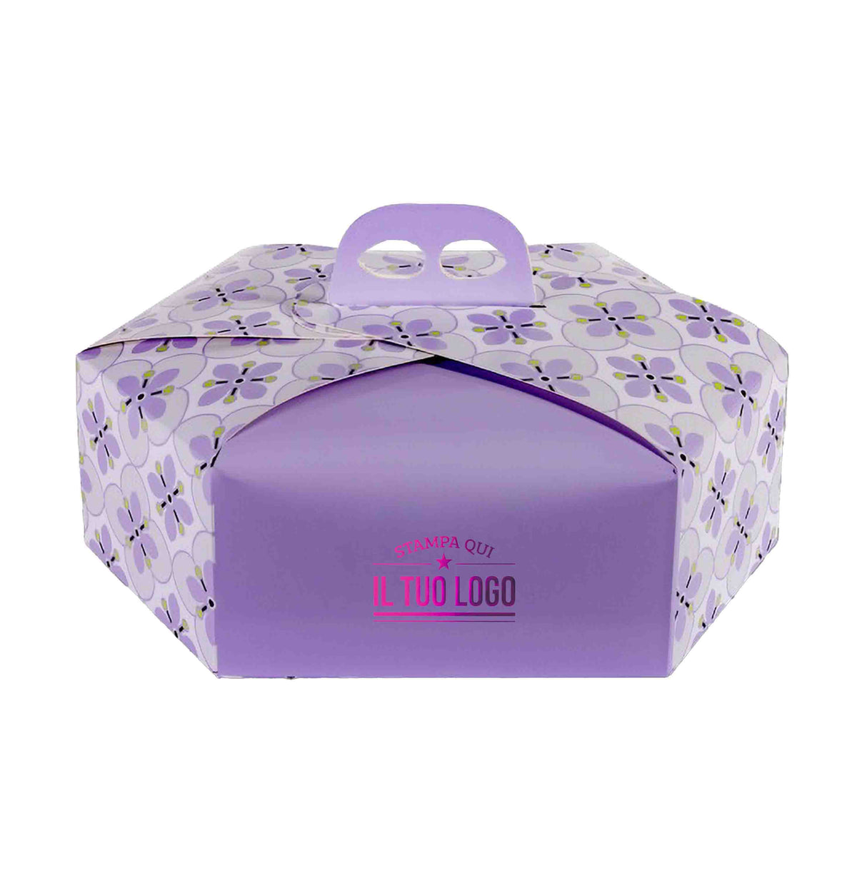 Scatola colomba esagonale Fiori personalizzabile