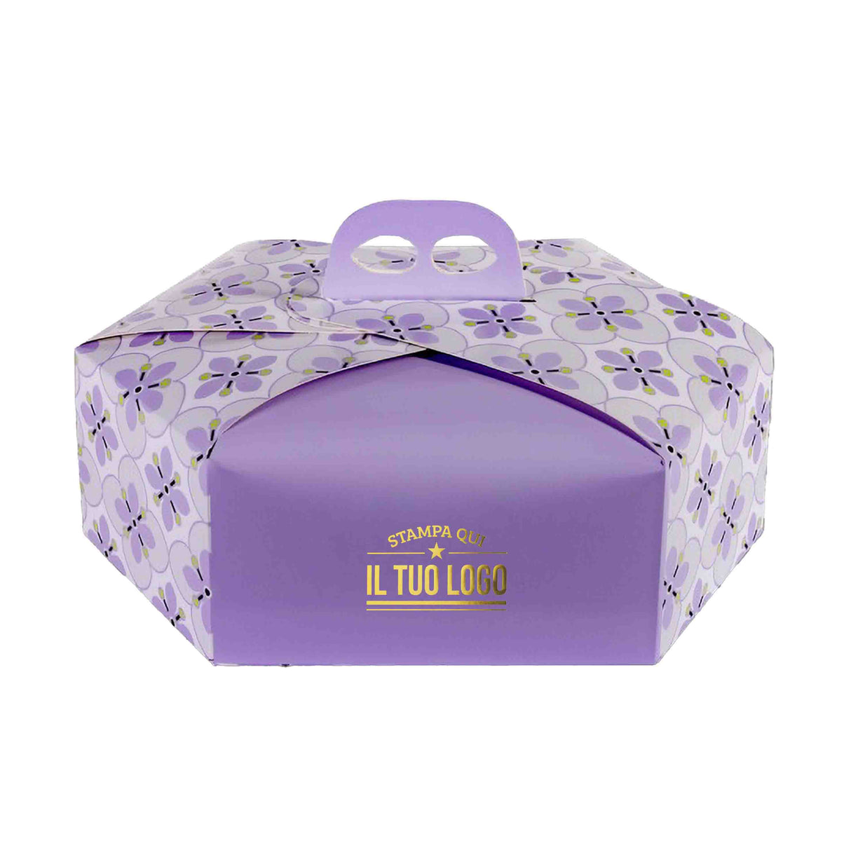 Scatola colomba esagonale Fiori personalizzabile