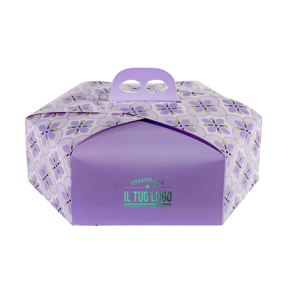 Scatola colomba esagonale Fiori personalizzabile