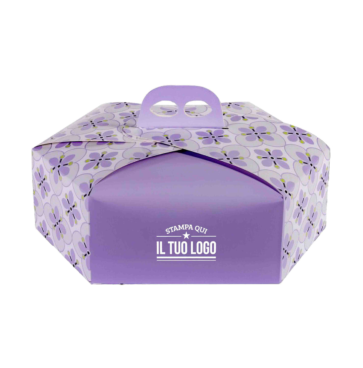 Scatola colomba esagonale Fiori personalizzabile