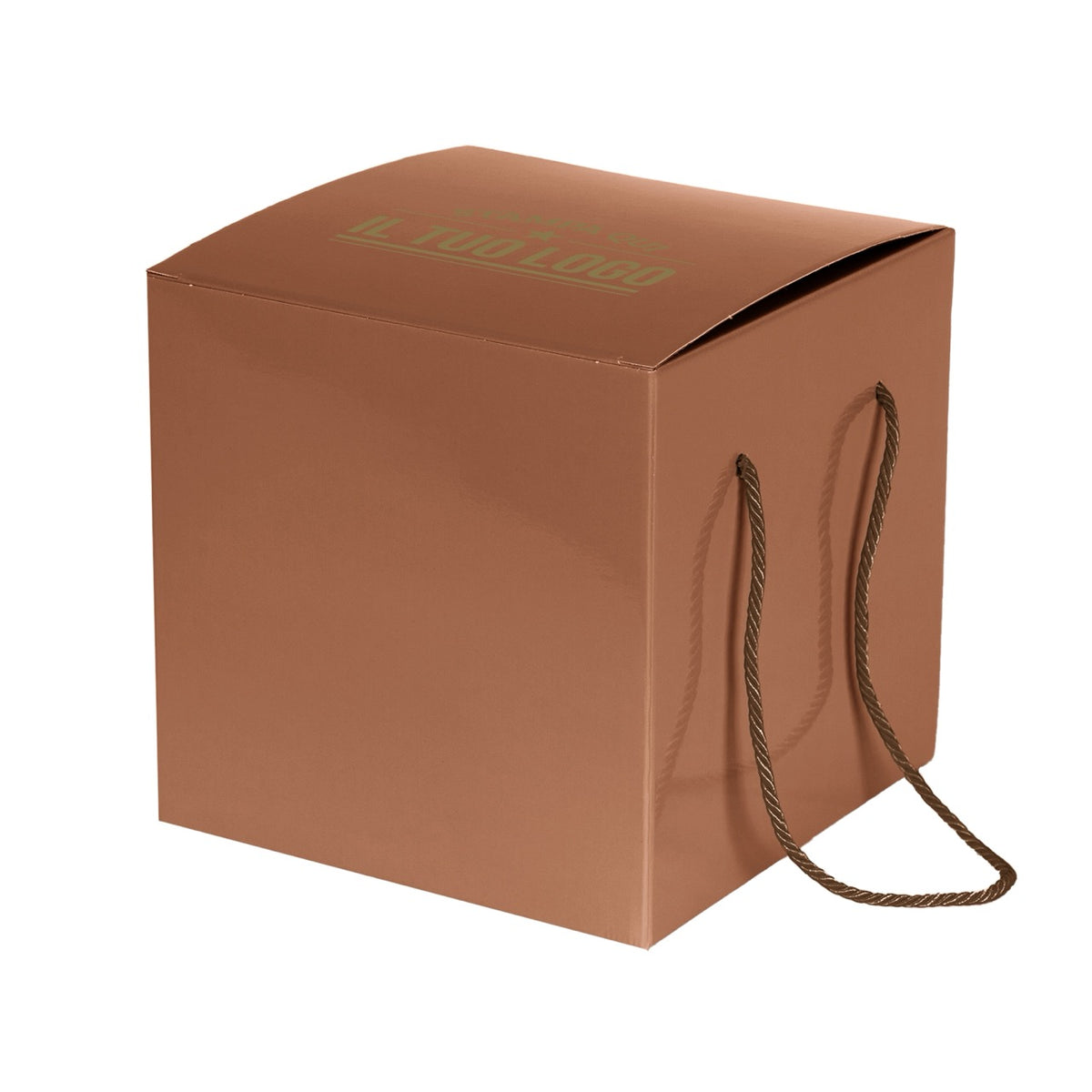 Boîte à panettone haute brillante 1 kg personnalisable