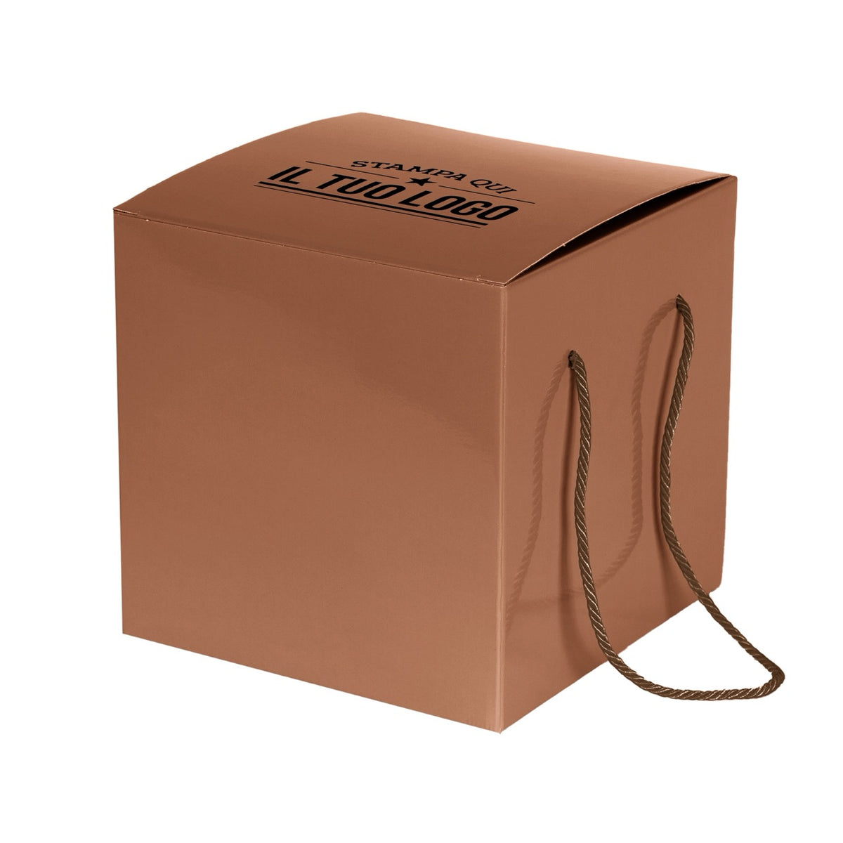 Boîte à panettone haute brillante 1 kg personnalisable