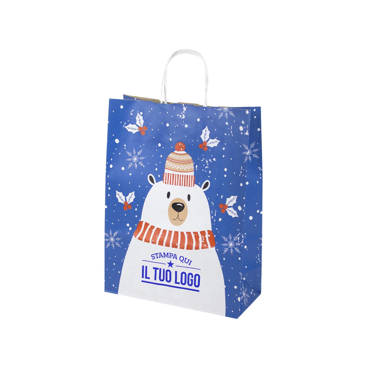 Shopper carta Orsetto Natale Personalizzata