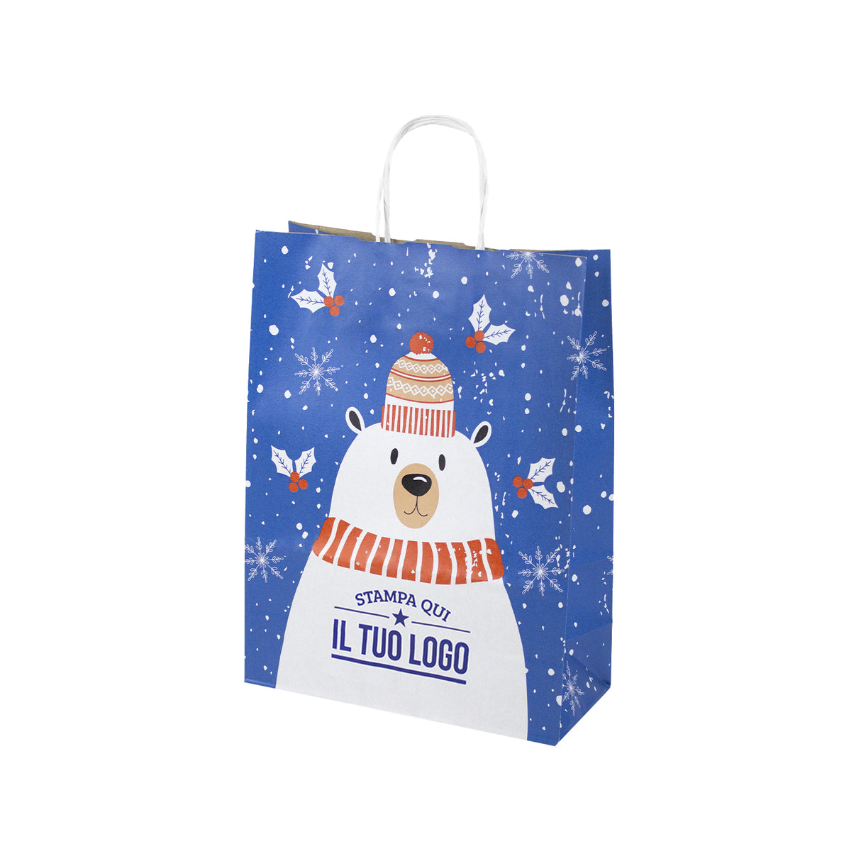 Shopper carta Orsetto Natale Personalizzata