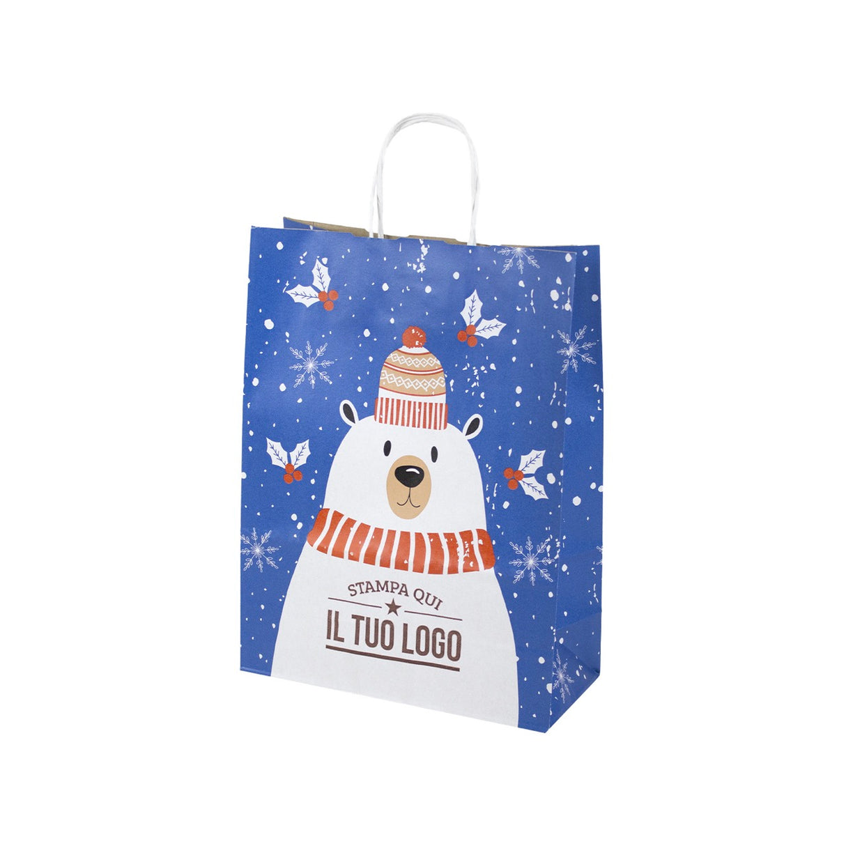 Shopper carta Orsetto Natale Personalizzata