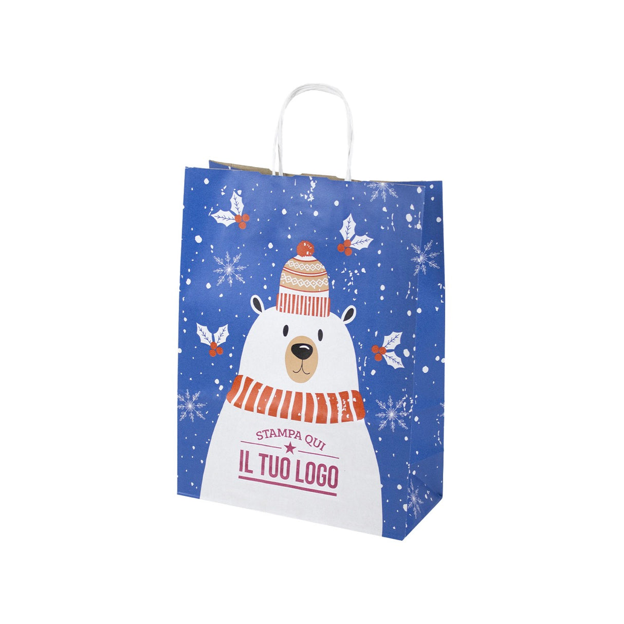 Shopper carta Orsetto Natale Personalizzata
