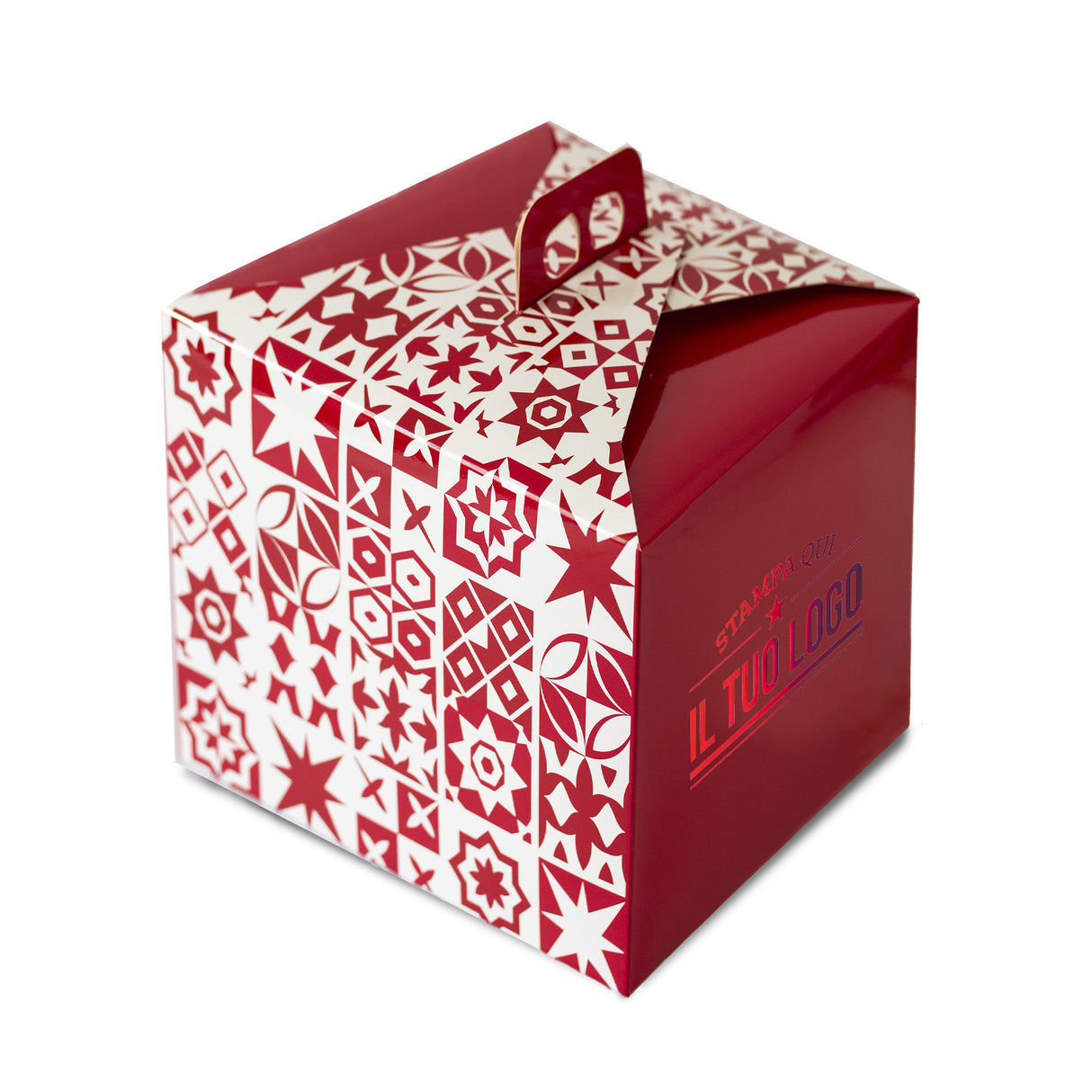 Portapanettone Alto Personalizzabile Fantasia Maioliche 750gr - 1Kg