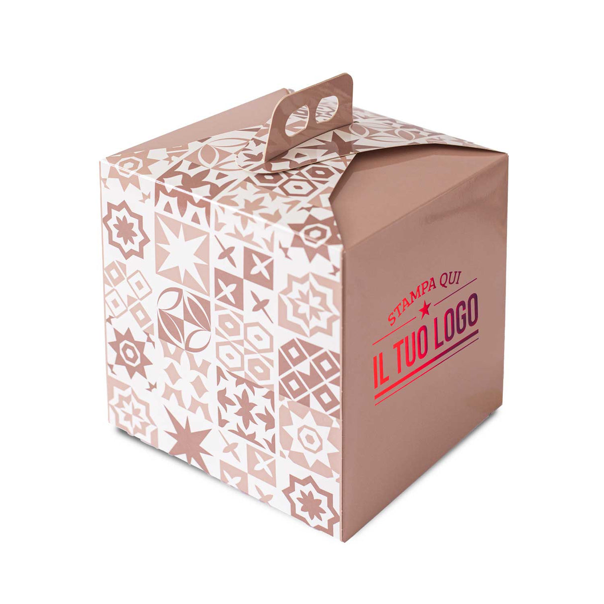 Portapanettone Alto Personalizzabile Fantasia Maioliche 750gr - 1Kg