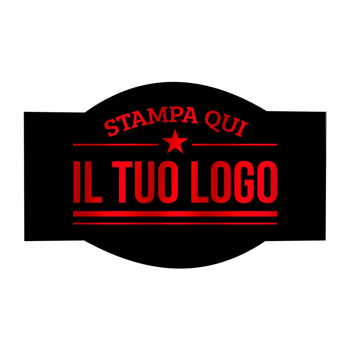 Etichette Adesive Sagomate Personalizzabili 6,5 cm x 4 cm