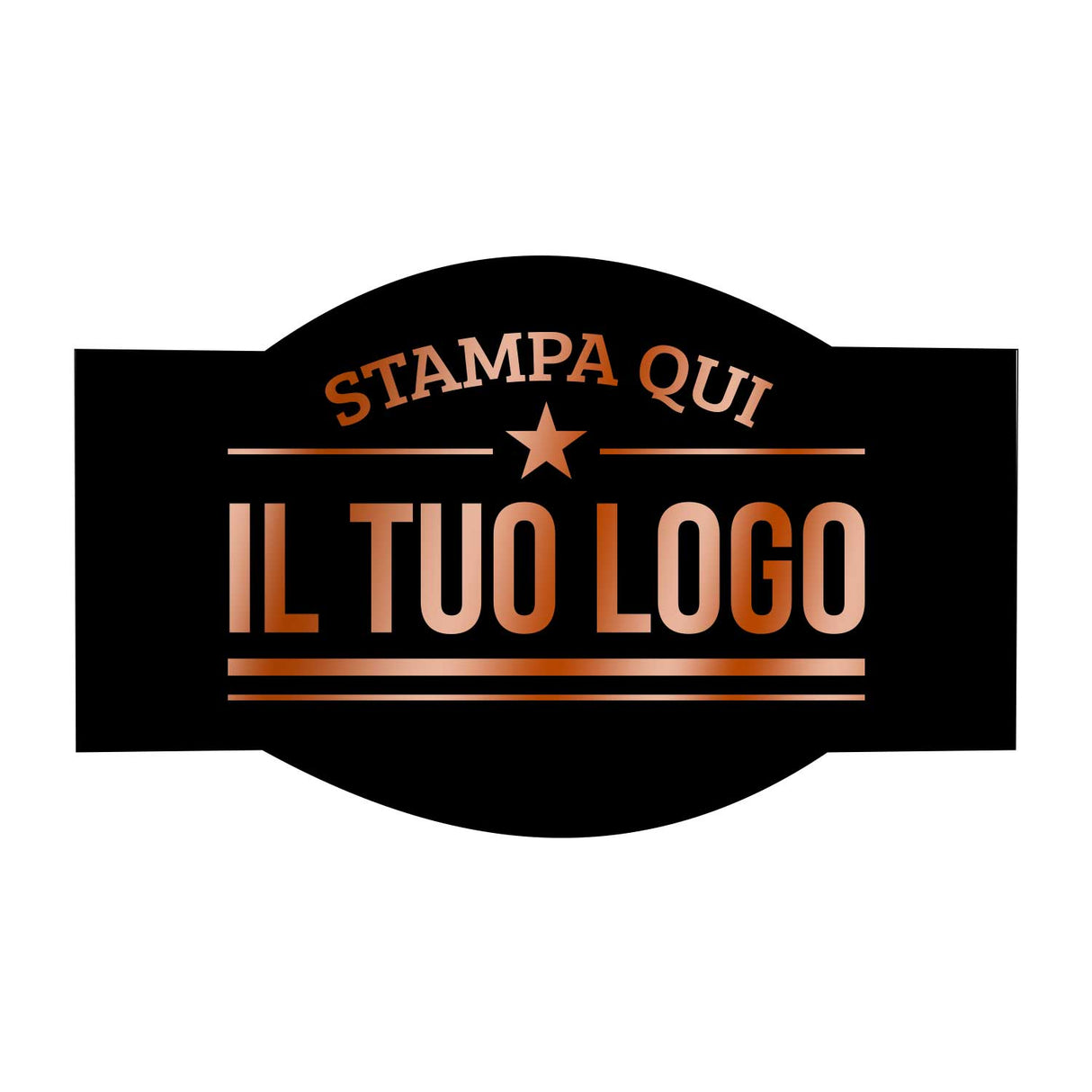 Etichette Adesive Sagomate Personalizzabili 6,5 cm x 4 cm