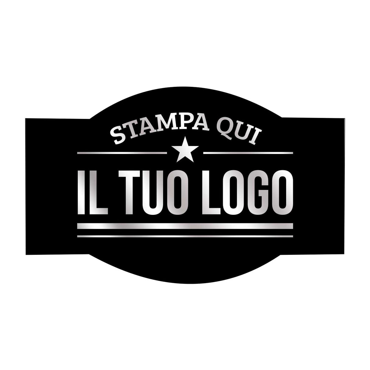 Etichette Adesive Sagomate Personalizzabili 6,5 cm x 4 cm