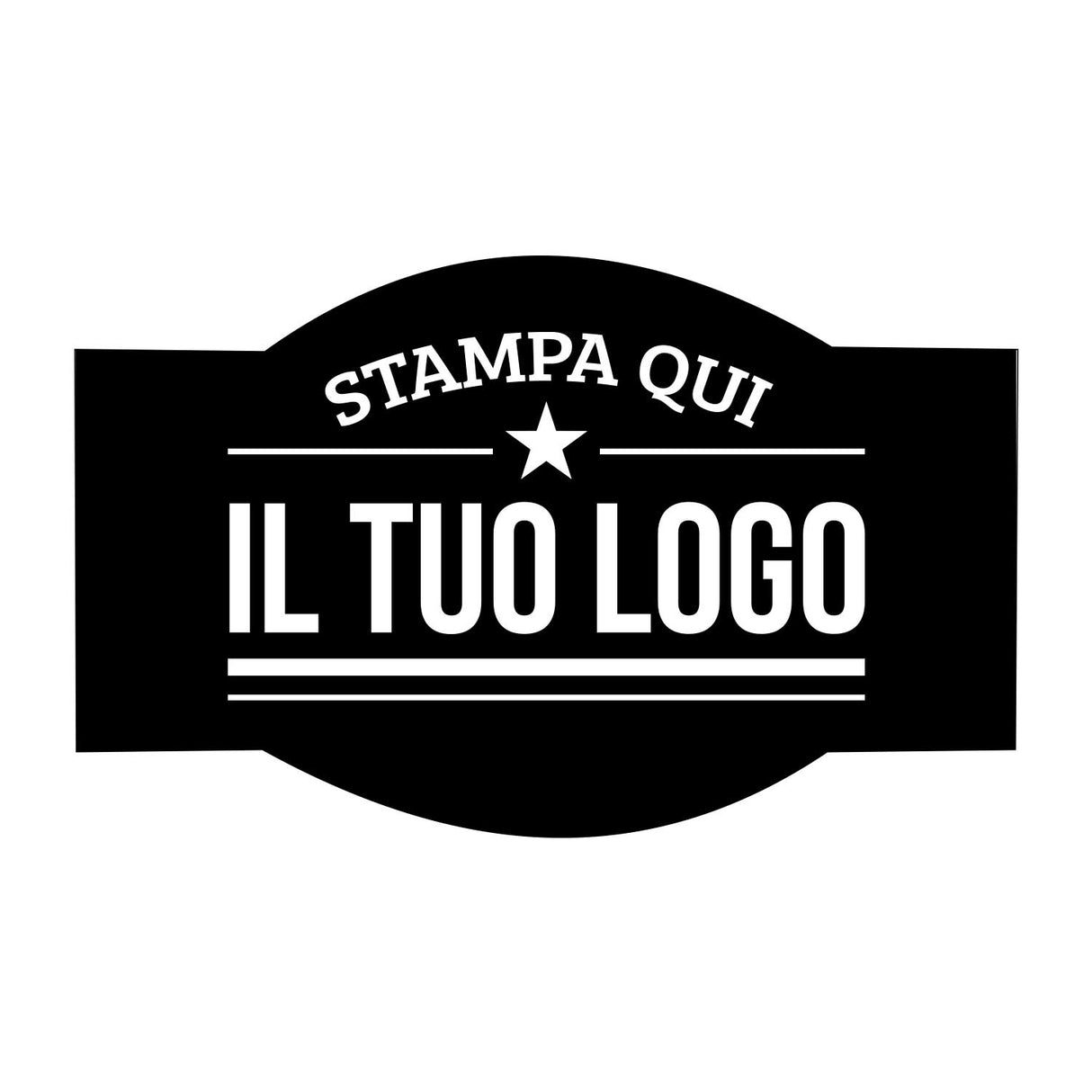 Etichette Adesive Sagomate Personalizzabili 6,5 cm x 4 cm