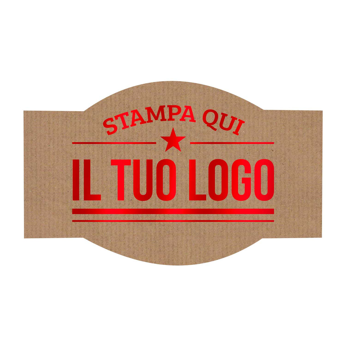 Etichette Adesive Sagomate Personalizzabili 6,5 cm x 4 cm