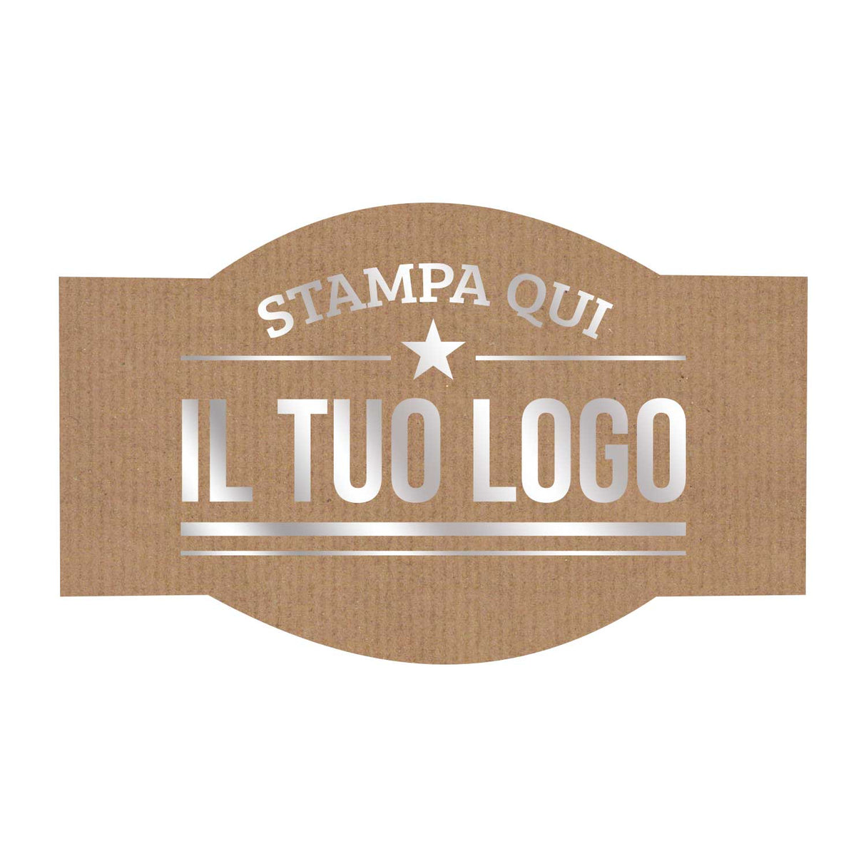 Etichette Adesive Sagomate Personalizzabili 6,5 cm x 4 cm