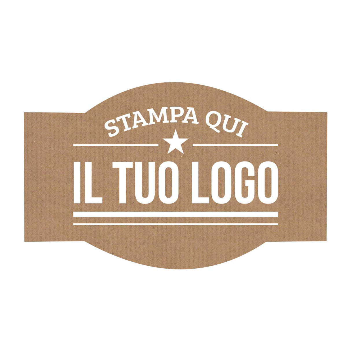 Etichette Adesive Sagomate Personalizzabili 6,5 cm x 4 cm