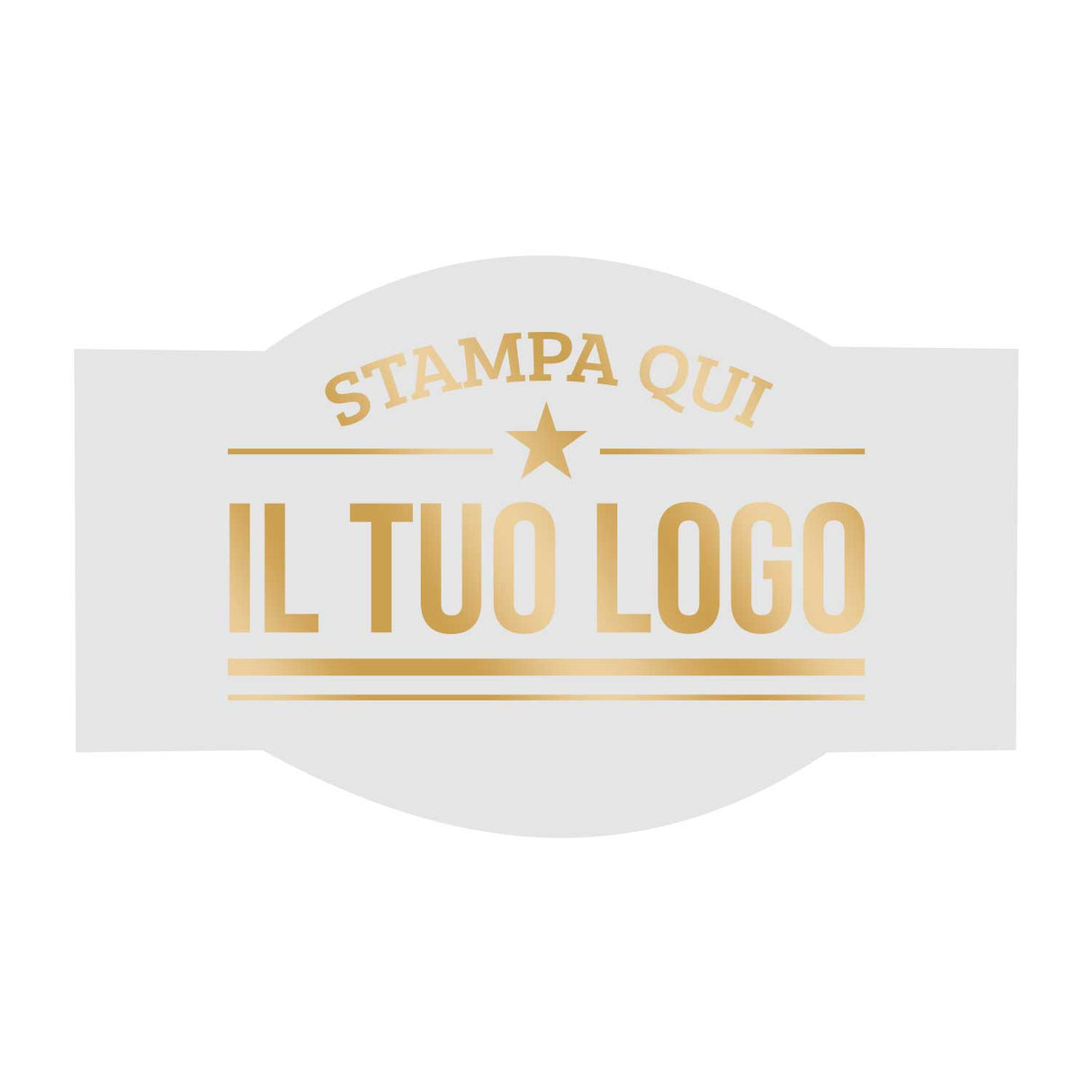 Etichette Adesive Sagomate Personalizzabili 6,5 cm x 4 cm