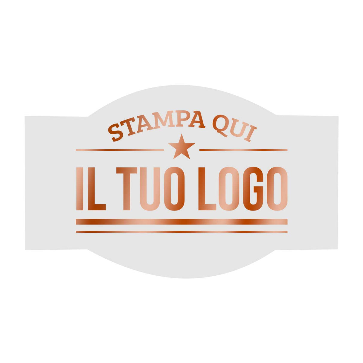 Etichette Adesive Sagomate Personalizzabili 6,5 cm x 4 cm