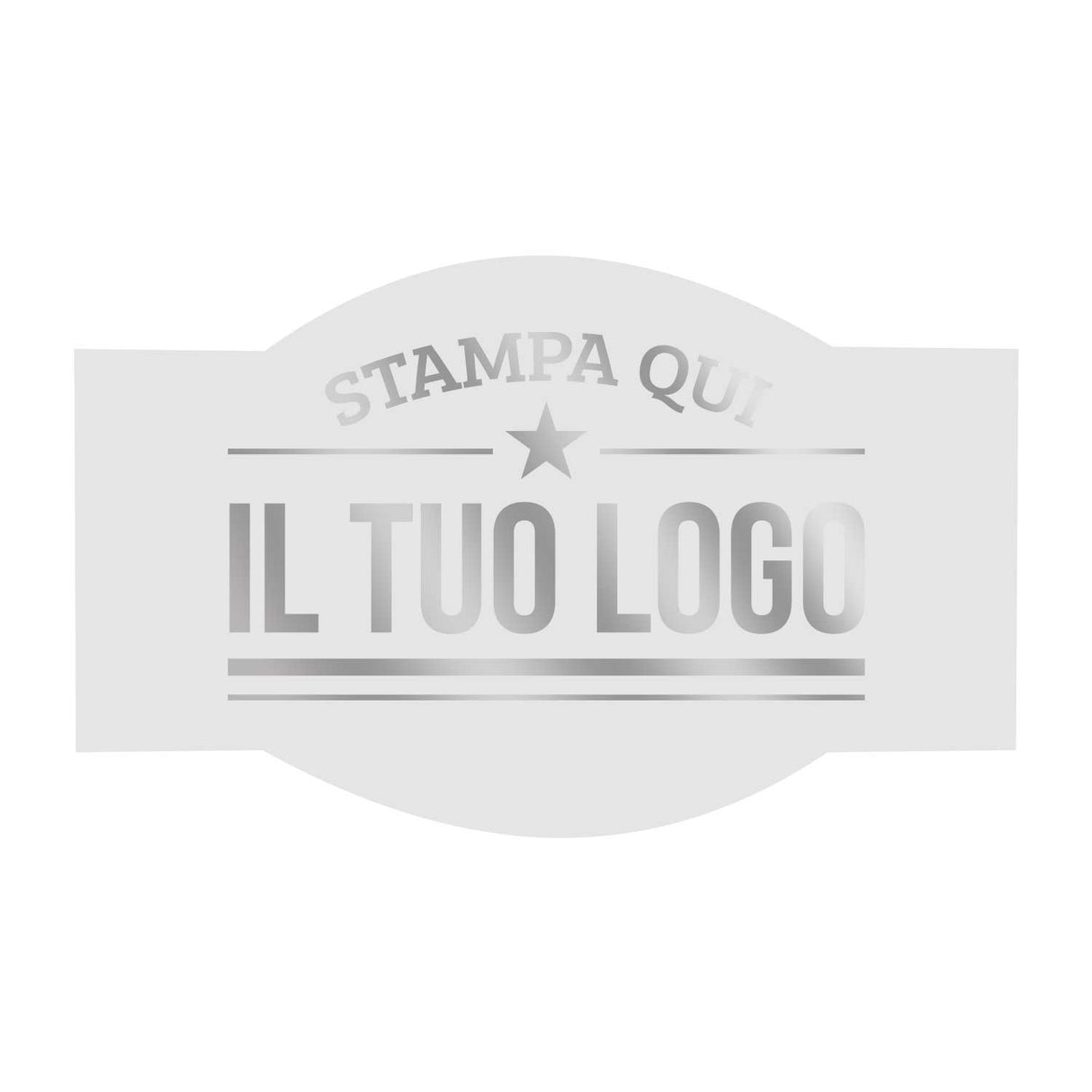 Etichette Adesive Sagomate Personalizzabili 6,5 cm x 4 cm