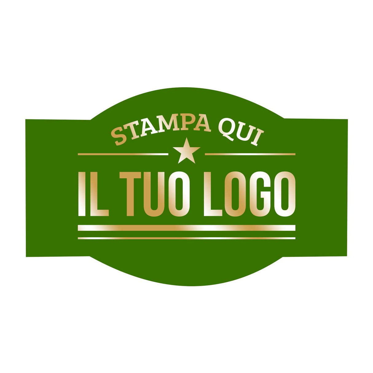 Etichette Adesive Sagomate Personalizzabili 6,5 cm x 4 cm