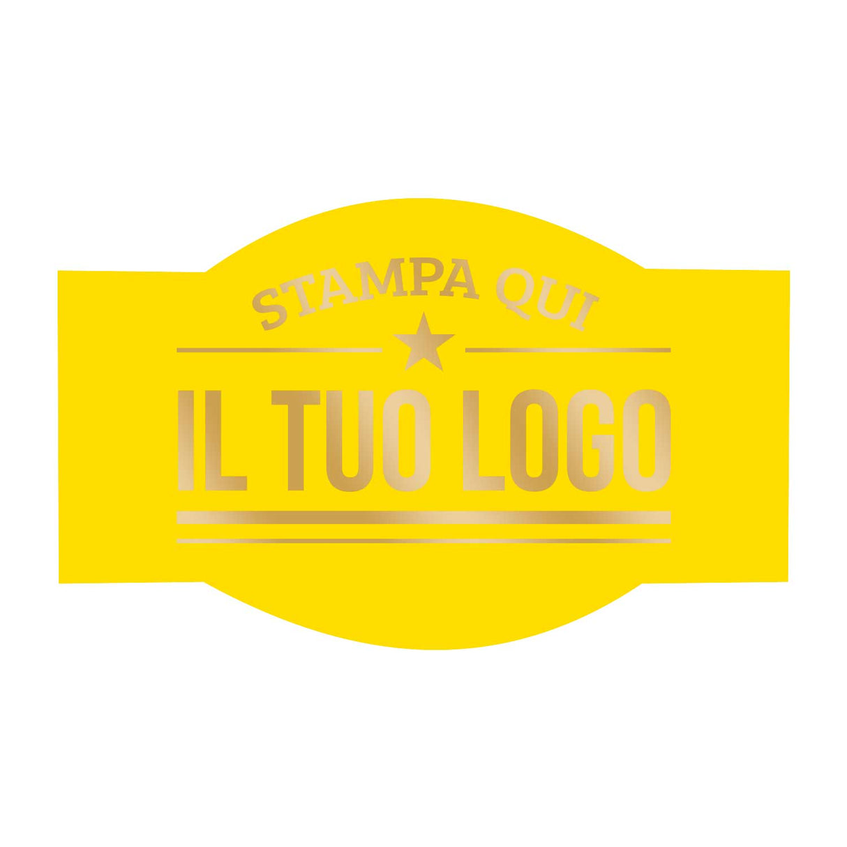 Etichette Adesive Sagomate Personalizzabili 6,5 cm x 4 cm